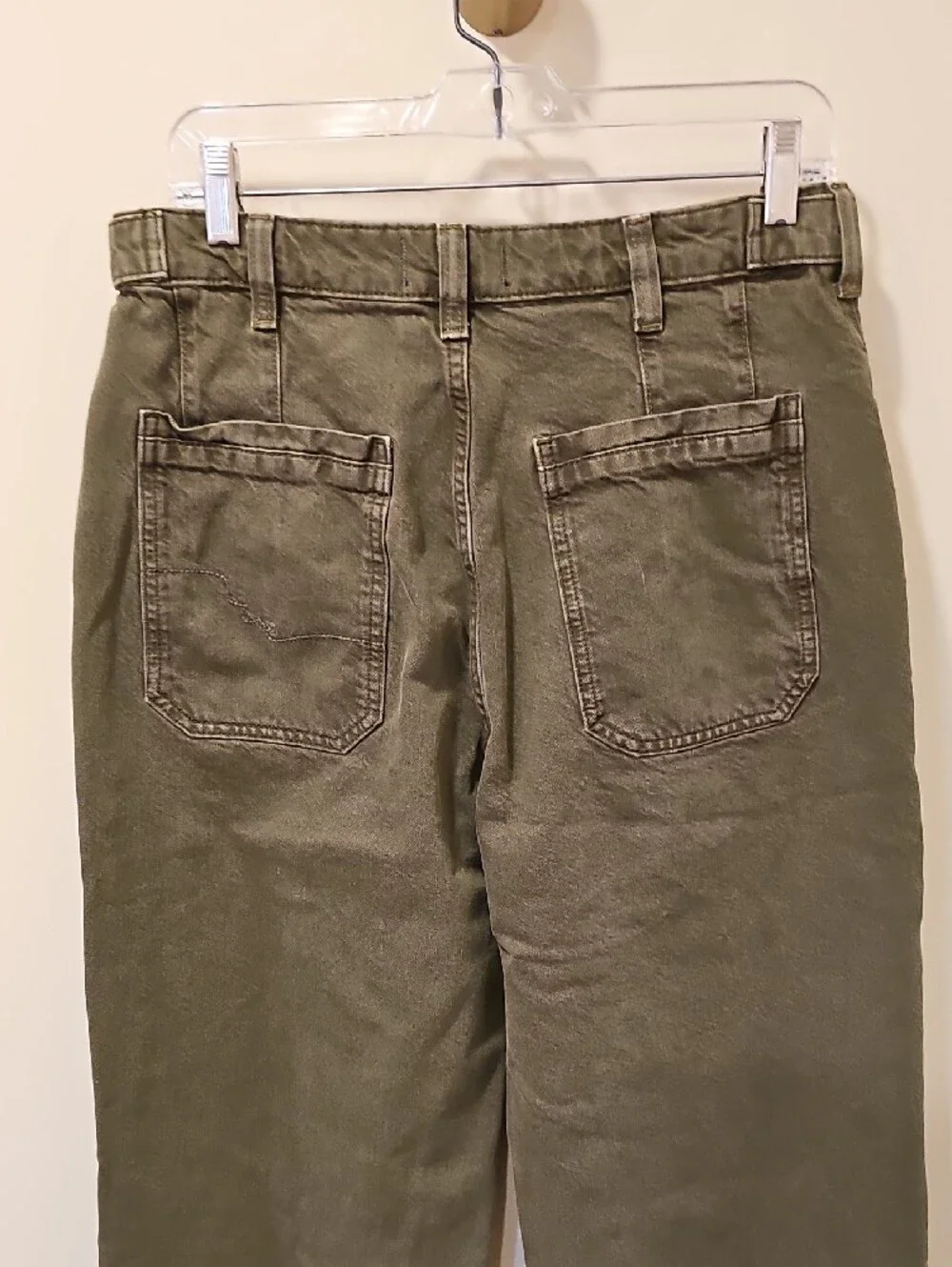 Free People Palmer Wide Leg Jeans; EUC; Size 29;  Color: Greenery